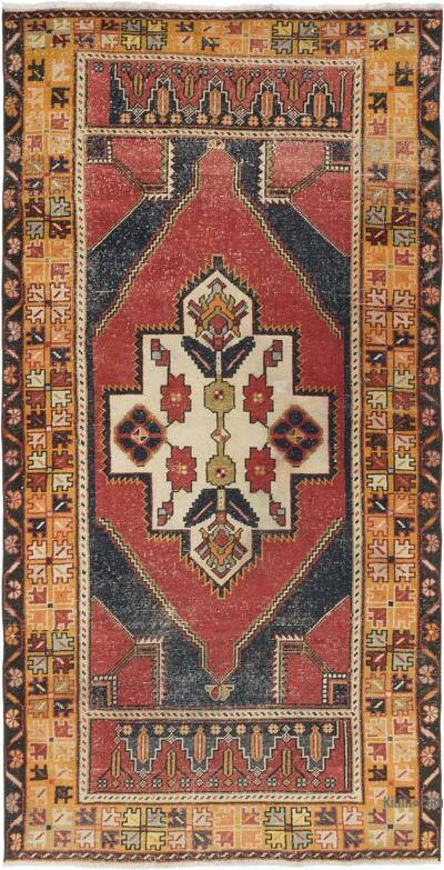 Alfombra Vintage Turca Anudada a Mano - 130 cm x 250 cm