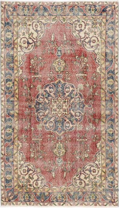Alfombra Vintage Turca Anudada a Mano - 113 cm x 199 cm