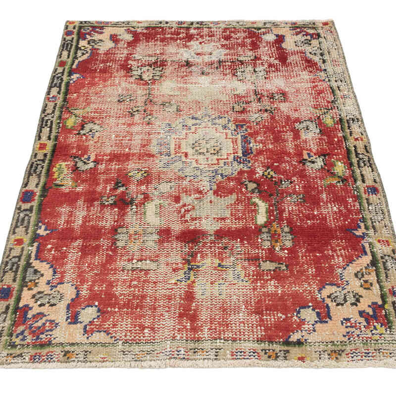 Vintage Turkish Hand-Knotted Rug - 2' 9" x 4' 1" (33" x 49") - K0080362