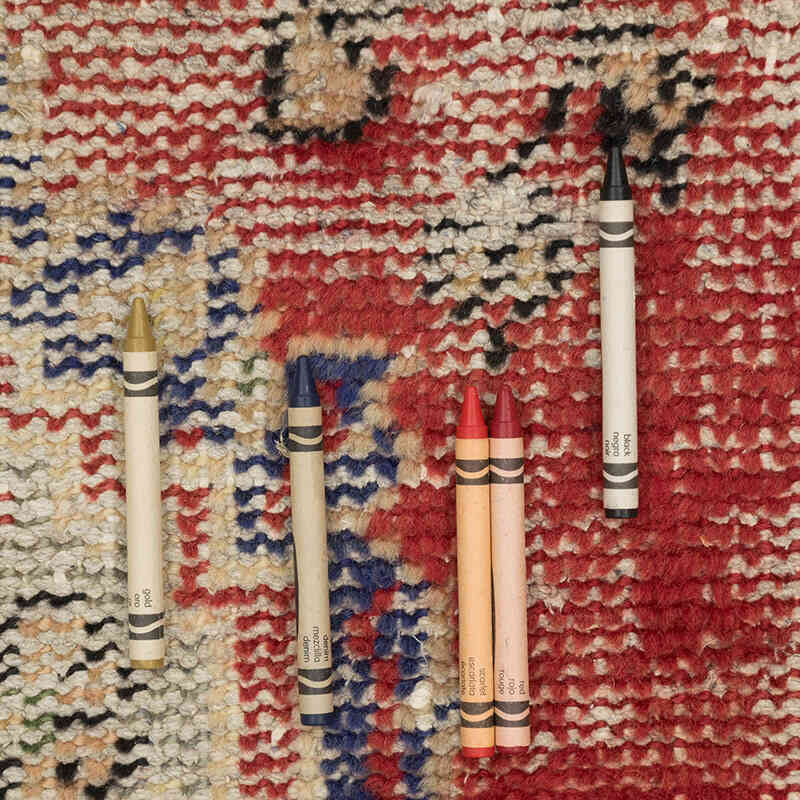 Vintage Turkish Hand-Knotted Rug - 2' 9" x 4' 1" (33" x 49") - K0080362