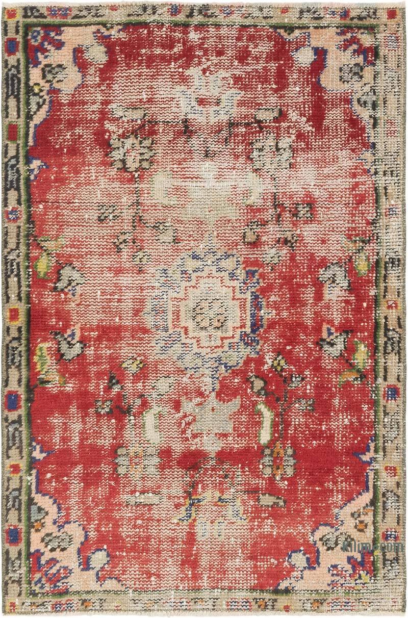 Vintage Turkish Hand-Knotted Rug - 2' 9" x 4' 1" (33" x 49") - K0080362