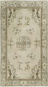 Alfombra Vintage Turca Anudada a Mano - 118 cm x 211 cm