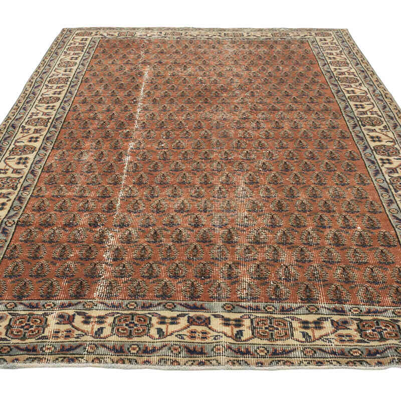 Alfombra Vintage Turca Anudada a Mano - 162 cm x 260 cm - K0080365
