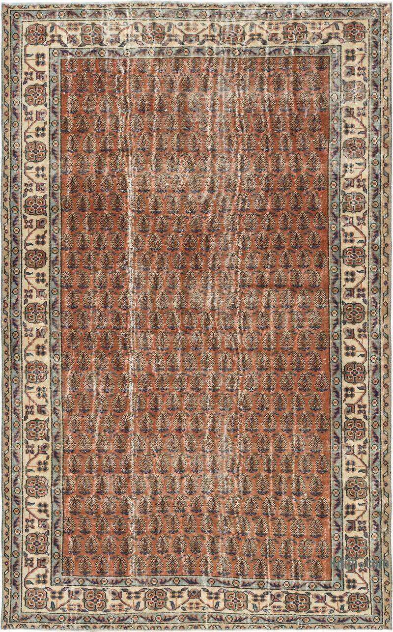 Alfombra Vintage Turca Anudada a Mano - 162 cm x 260 cm - K0080365
