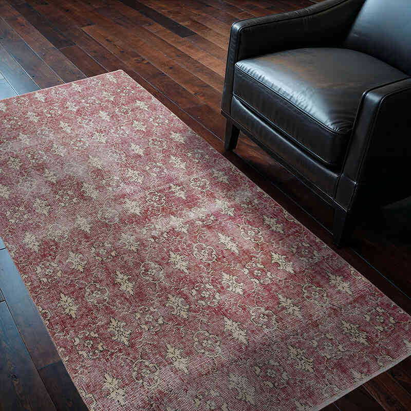 Alfombra Vintage Turca Anudada a Mano - 111 cm x 198 cm - K0080366