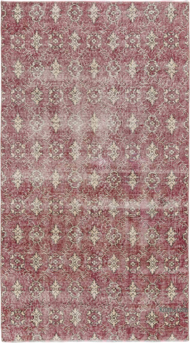 Alfombra Vintage Turca Anudada a Mano - 111 cm x 198 cm - K0080366