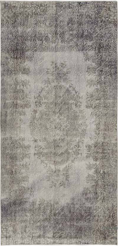 Alfombra Turca Vintage Sobre-teñida - 134 cm x 282 cm