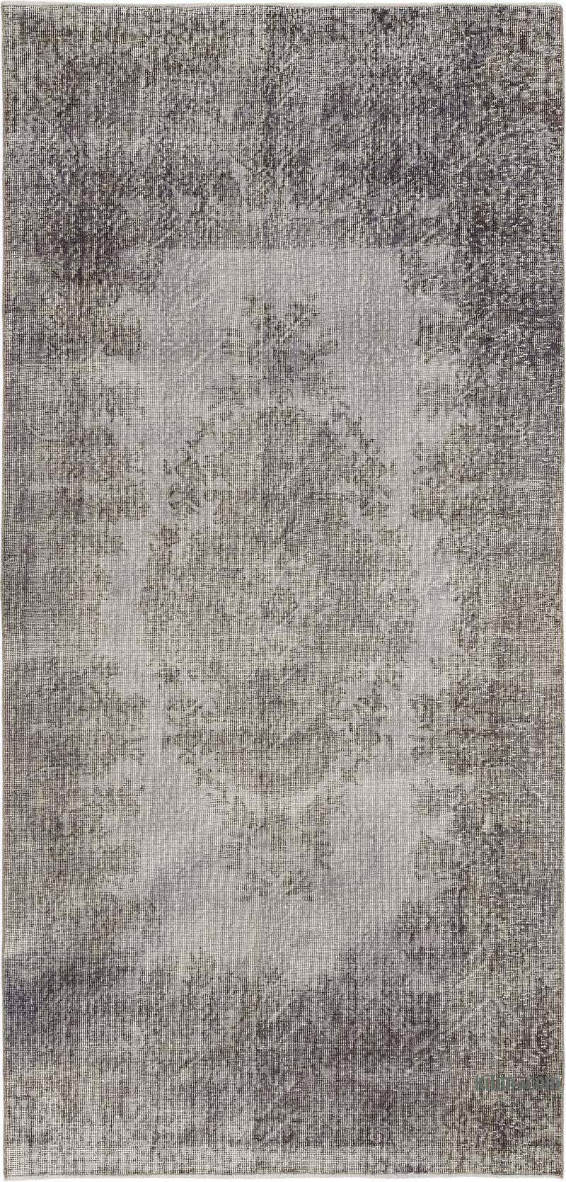 Alfombra Turca Vintage Sobre-teñida - 134 cm x 282 cm - K0080367