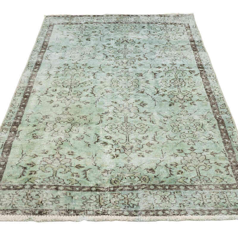Over-dyed Vintage Hand-Knotted Turkish Rug - 3' 3" x 6' 8" (39" x 80") - K0080369