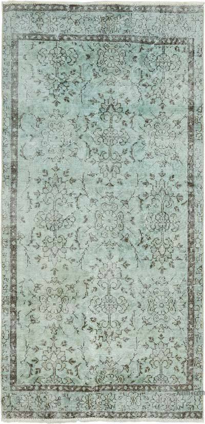 Alfombra Turca Vintage Sobre-teñida - 99 cm x 203 cm