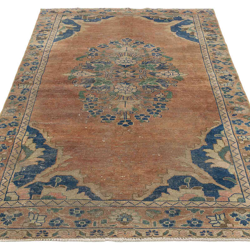 Vintage Turkish Hand-Knotted Rug - 4'  x 7' 2" (48" x 86") - K0080370