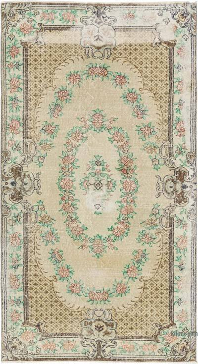 Vintage Turkish Hand-Knotted Rug - 3' 11" x 7' 2" (47" x 86")