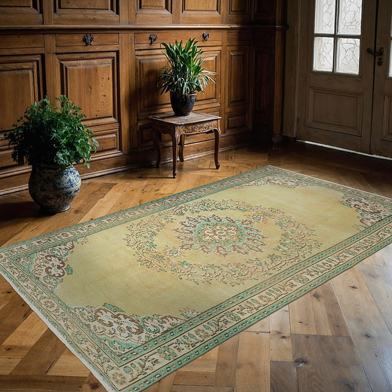 Vintage Turkish Hand-Knotted Rug - 150 cm x 251 cm - K0080373