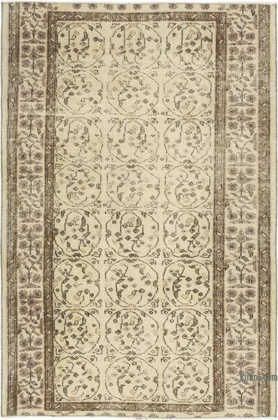Alfombra Vintage Turca Anudada a Mano - 120 cm x 178 cm