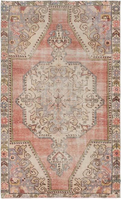 Alfombra Vintage Turca Anudada a Mano - 141 cm x 233 cm