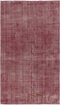 Alfombra Turca Vintage Sobre-teñida - 112 cm x 195 cm
