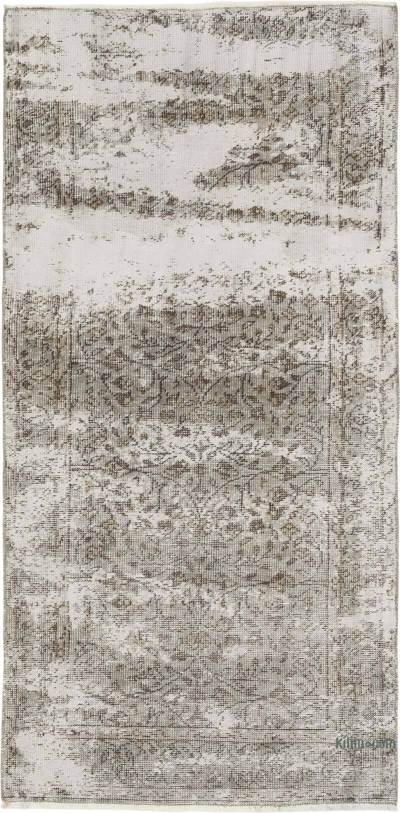 Alfombra Turca Vintage Sobre-teñida  - 96 cm x 194 cm - K0080381
