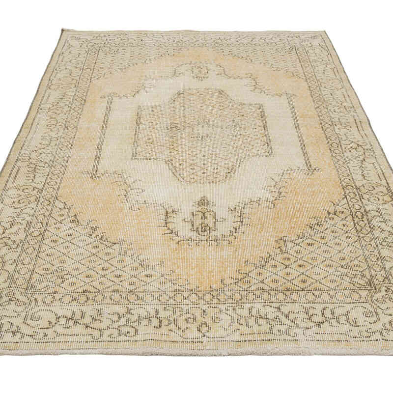 Alfombra Vintage Turca Anudada a Mano - 118 cm x 200 cm - K0080383