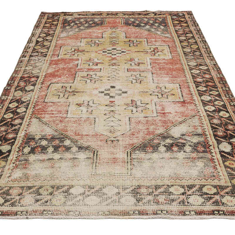 Vintage Turkish Hand-Knotted Rug - 4'  x 7' 7" (48" x 91") - K0080384