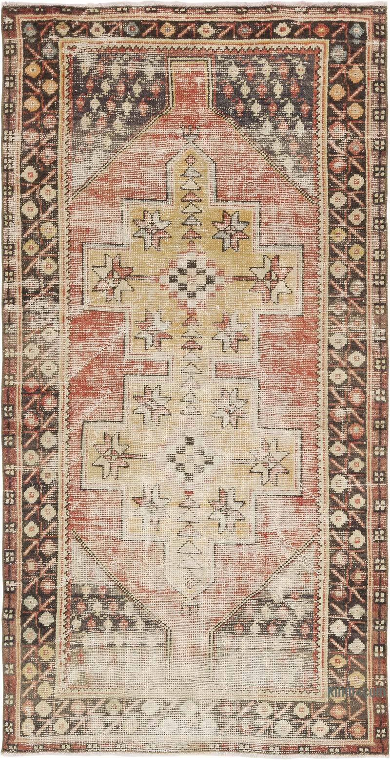 Vintage Turkish Hand-Knotted Rug - 4'  x 7' 7" (48" x 91") - K0080384