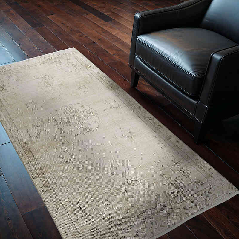 Vintage Turkish Hand-Knotted Rug - 3' 5" x 6' 2" (41" x 74") - K0080386