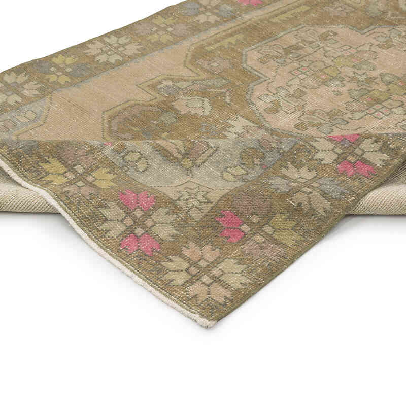 Alfombra Vintage Turca Anudada a Mano - 127 cm x 239 cm - K0080388