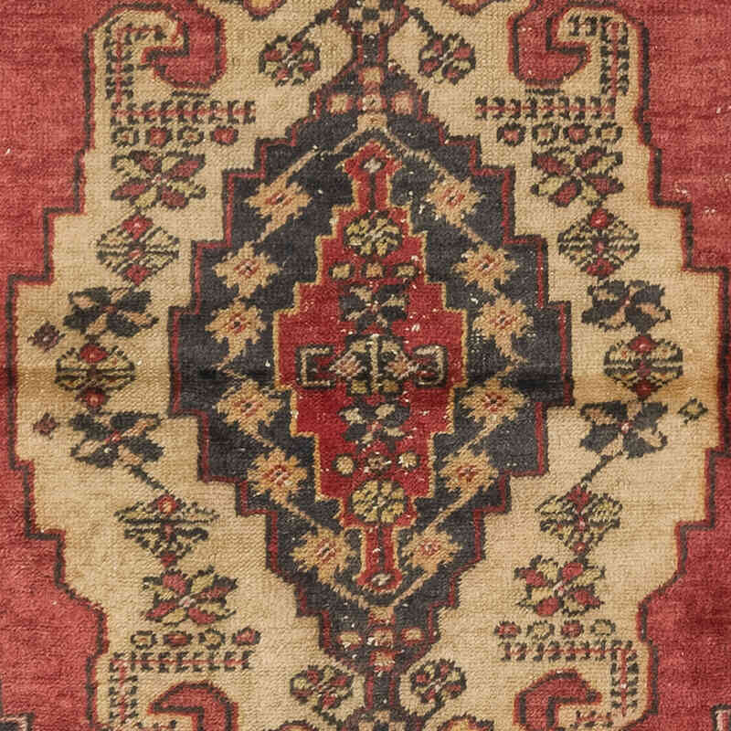 Alfombra Vintage Turca Anudada a Mano - 102 cm x 197 cm - K0080391