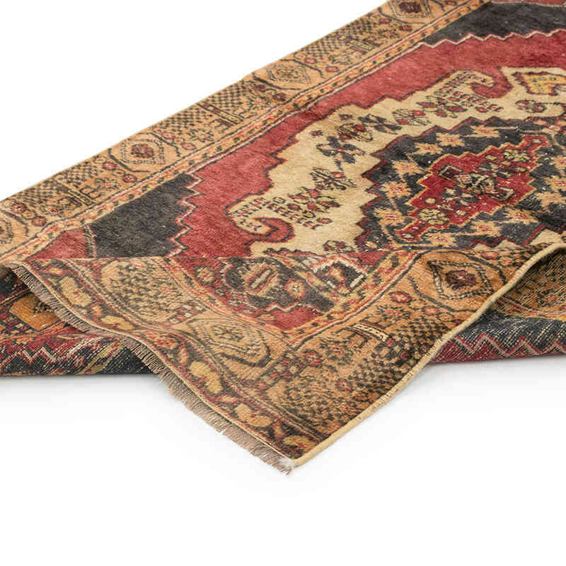 Alfombra Vintage Turca Anudada a Mano - 102 cm x 197 cm - K0080391