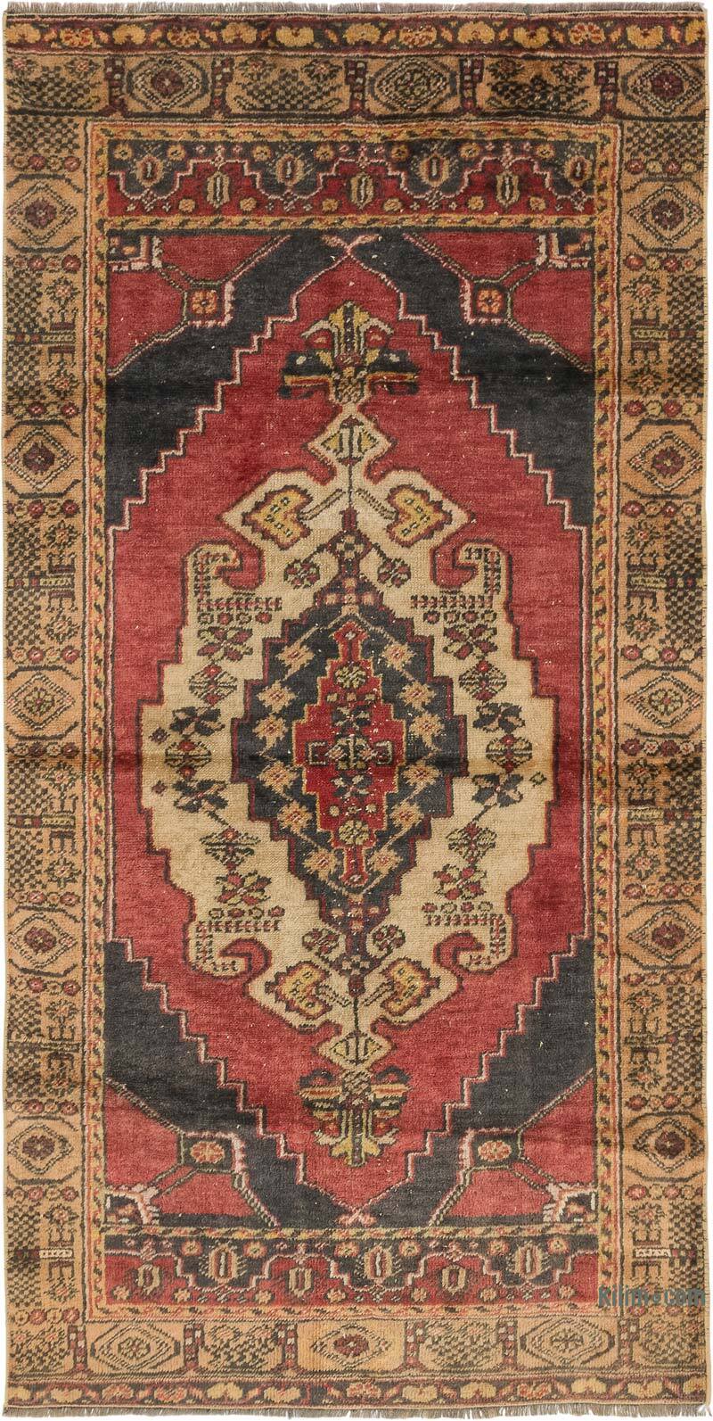 Alfombra Vintage Turca Anudada a Mano - 102 cm x 197 cm - K0080391