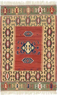 Yeni El Dokuma Türk Kilimi - 113 cm x 171 cm