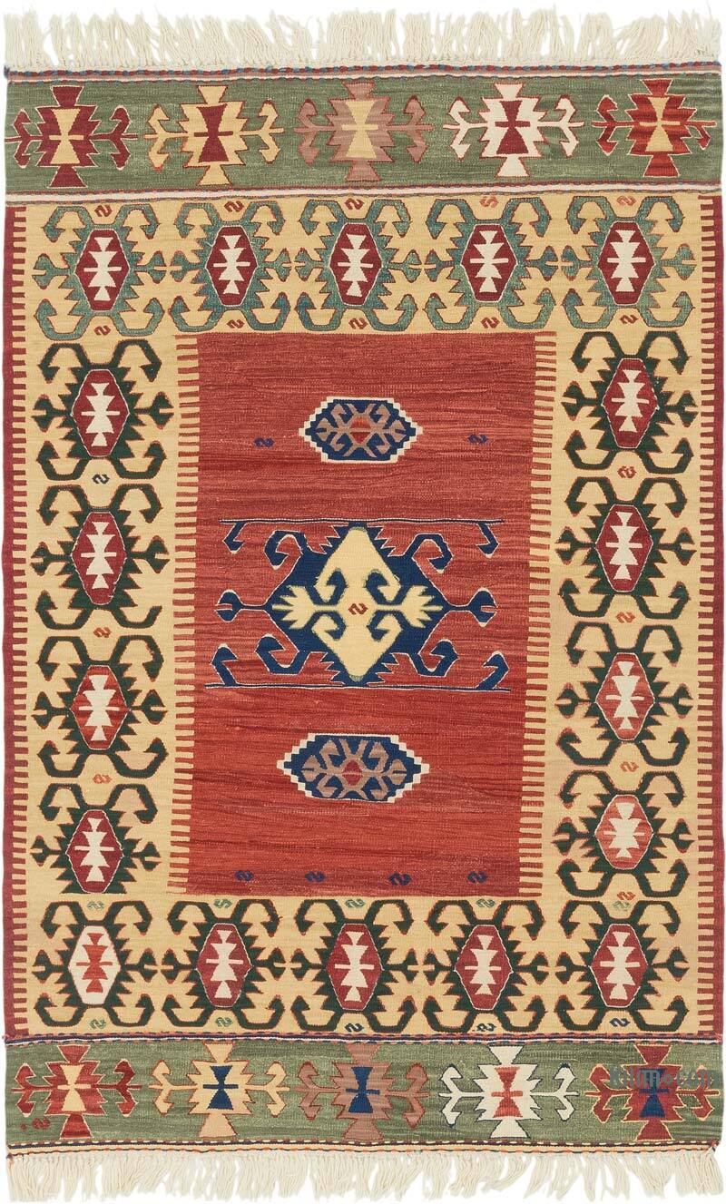 Yeni Kök Boya El Dokuma Kilim - 113 cm x 171 cm - K0080397