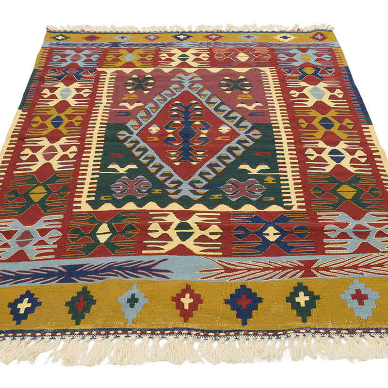 Nueva Alfombra Turca Kilim - 120 cm x 156 cm - K0080401