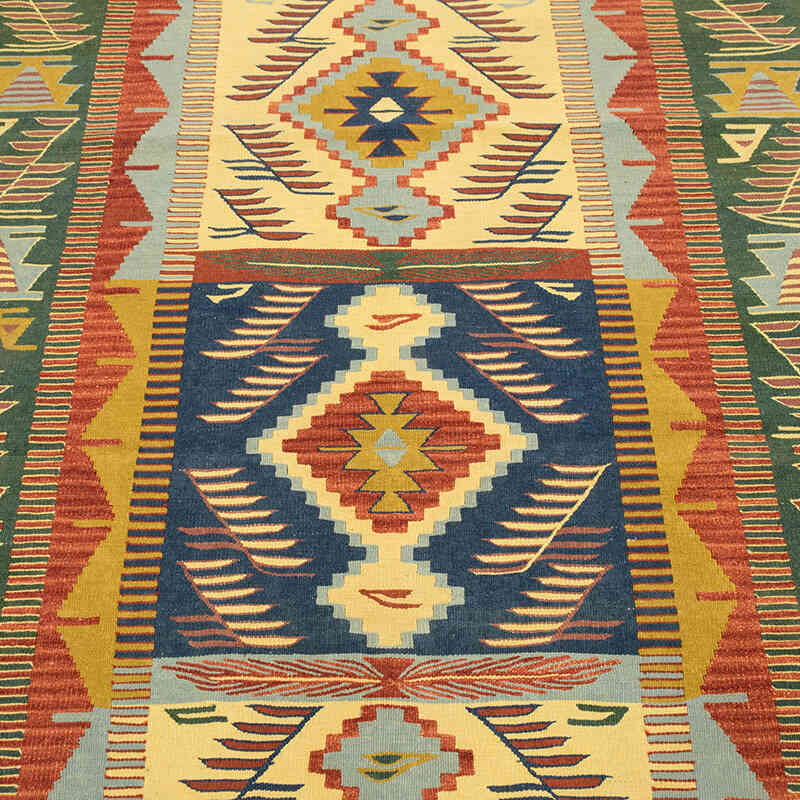 Yeni Kök Boya El Dokuma Kilim - 117 cm x 174 cm - K0080402