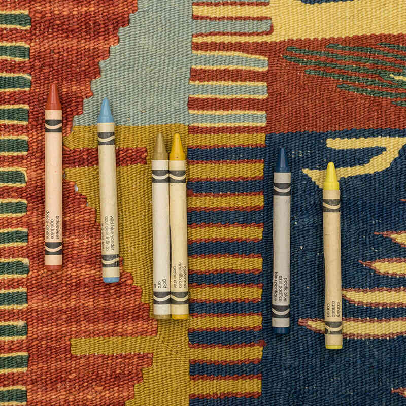 Yeni Kök Boya El Dokuma Kilim - 117 cm x 174 cm - K0080402
