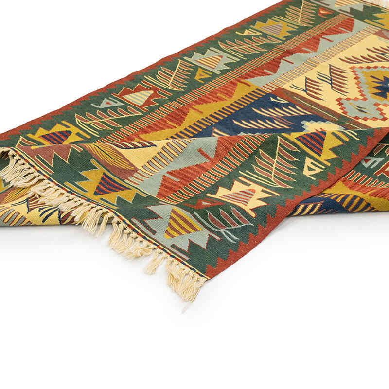 Yeni Kök Boya El Dokuma Kilim - 117 cm x 174 cm - K0080402
