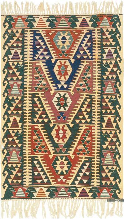 New Handwoven Turkish Kilim Rug - 3' 9" x 5' 9" (45" x 69")