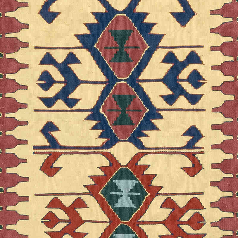 New Handwoven Turkish Kilim Rug - 3' 7" x 5' 7" (43" x 67") - K0080407