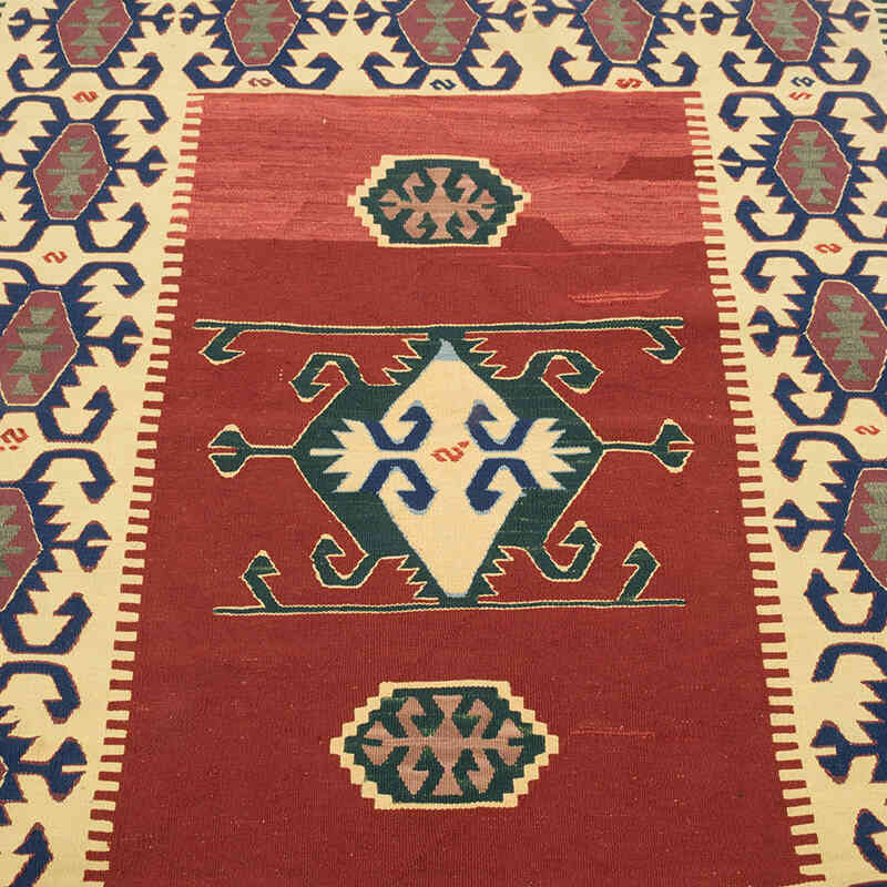New Handwoven Turkish Kilim Rug - 3' 9" x 5' 7" (45" x 67") - K0080408