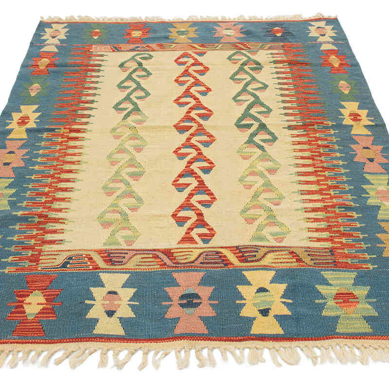 Nueva Alfombra Turca Kilim - 113 cm x 164 cm - K0080411