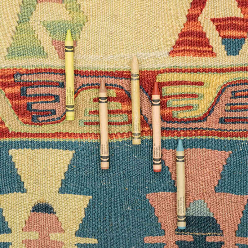 Nueva Alfombra Turca Kilim - 113 cm x 164 cm - K0080411