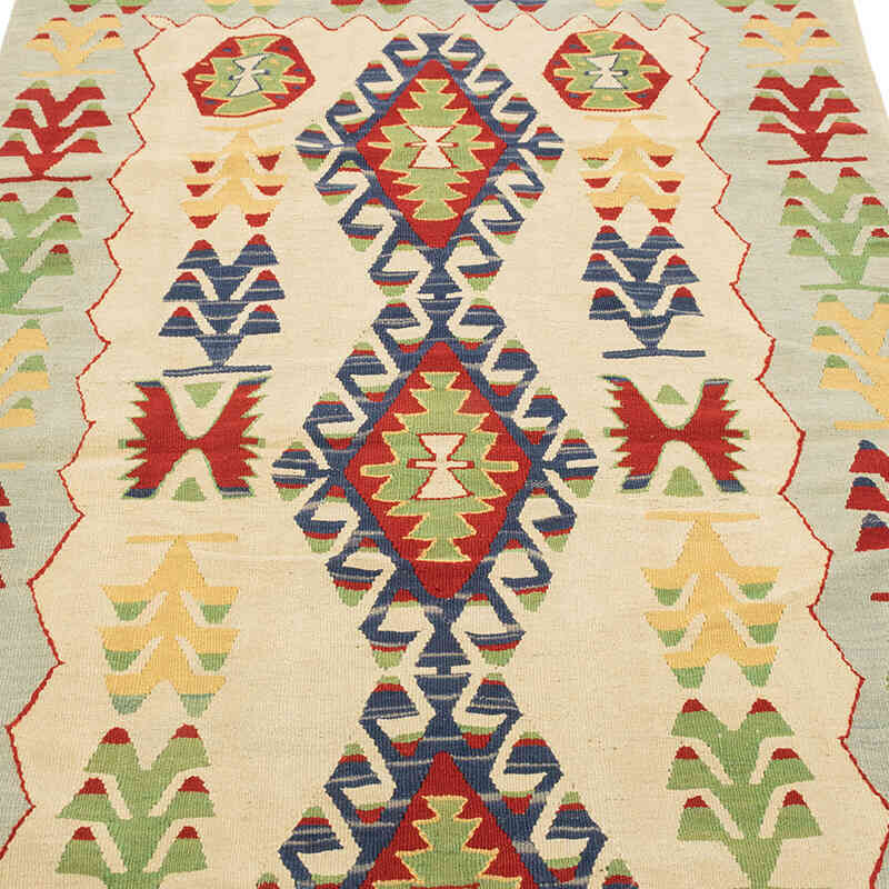 Nueva Alfombra Turca Kilim - 123 cm x 187 cm - K0080412