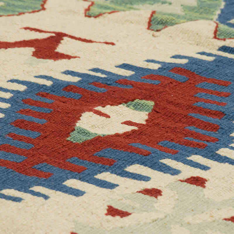 New Handwoven Turkish Kilim Rug - 3' 10" x 5' 11" (46" x 71") - K0080414