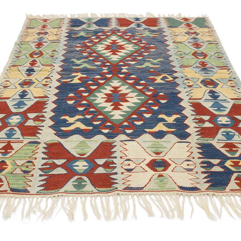 Nueva Alfombra Turca Kilim - 122 cm x 171 cm - K0080415