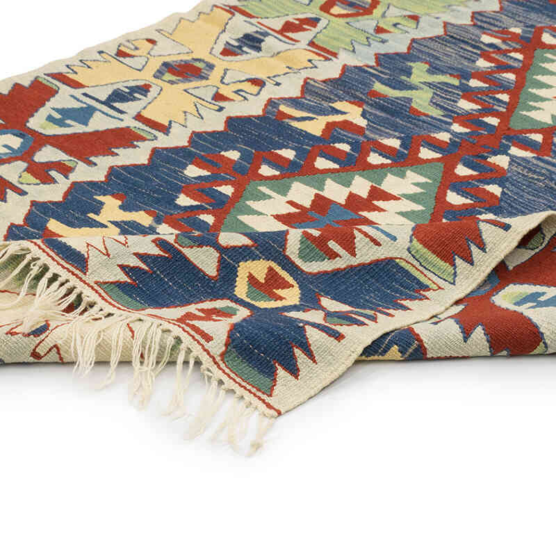 Nueva Alfombra Turca Kilim - 122 cm x 171 cm - K0080415