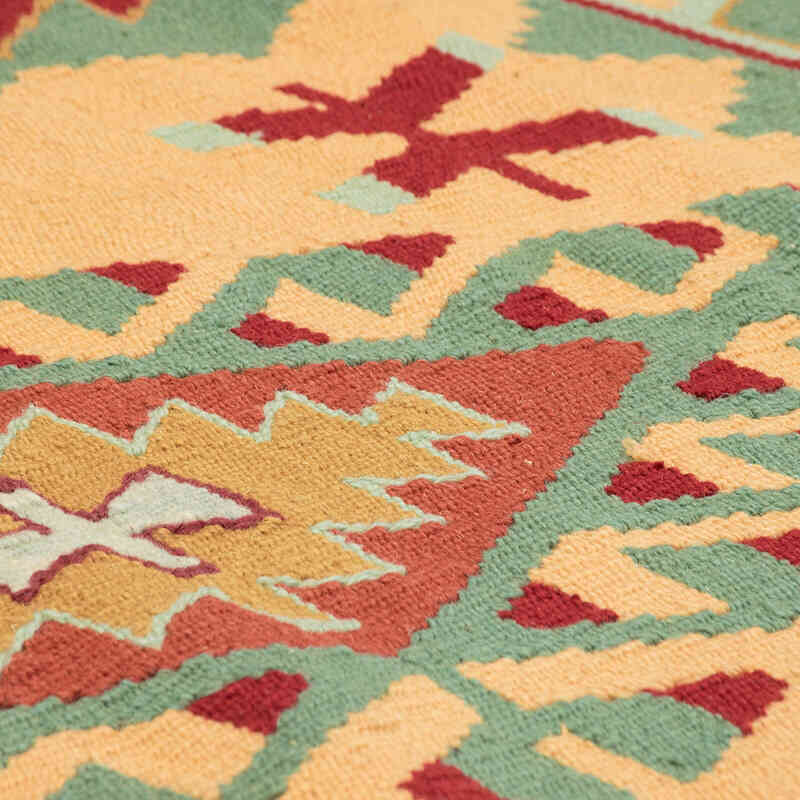 New Handwoven Turkish Kilim Rug - 3' 10" x 6' 3" (46" x 75") - K0080416