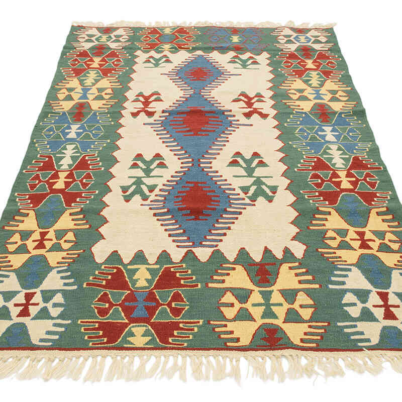 Nueva Alfombra Turca Kilim - 121 cm x 184 cm - K0080417