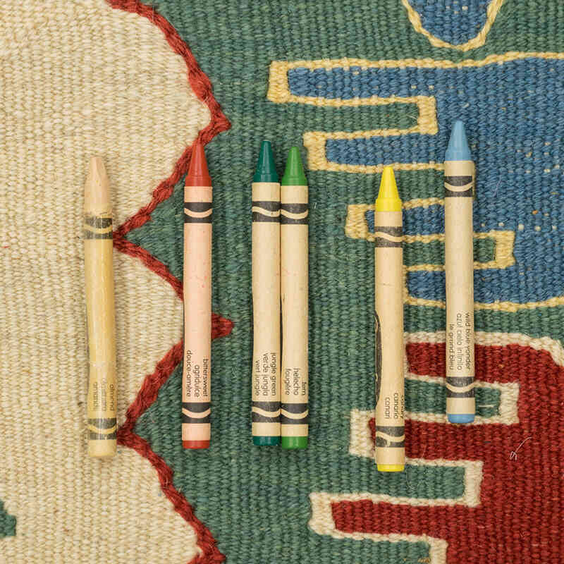 Nueva Alfombra Turca Kilim - 121 cm x 184 cm - K0080417