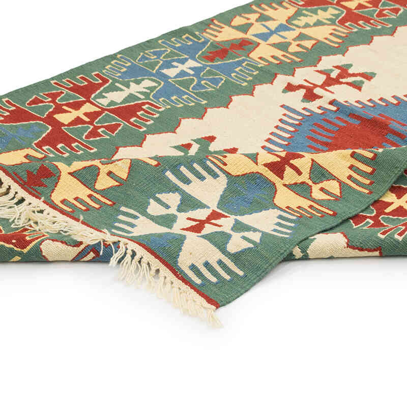 Nueva Alfombra Turca Kilim - 121 cm x 184 cm - K0080417