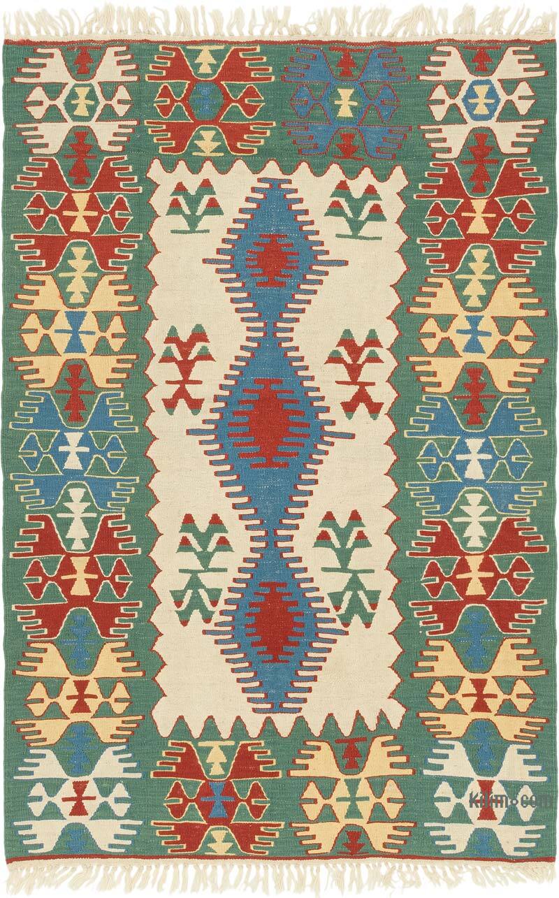Nueva Alfombra Turca Kilim - 121 cm x 184 cm - K0080417