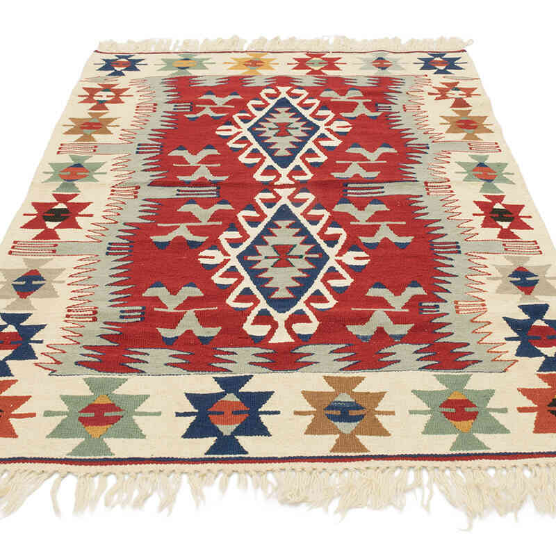 Nueva Alfombra Turca Kilim - 111 cm x 166 cm - K0080418